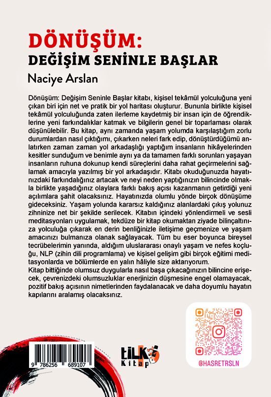 Dönüşüm: Değişim Seninle Başlar