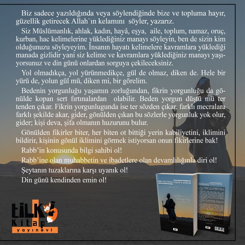 Kirlenen İnsan  Tükenen Toplum